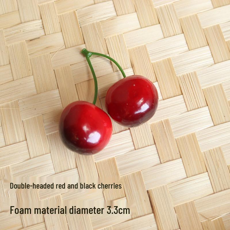 Artificial Fruit Props: Cherries, Lemon, Orange, Banana, Apple