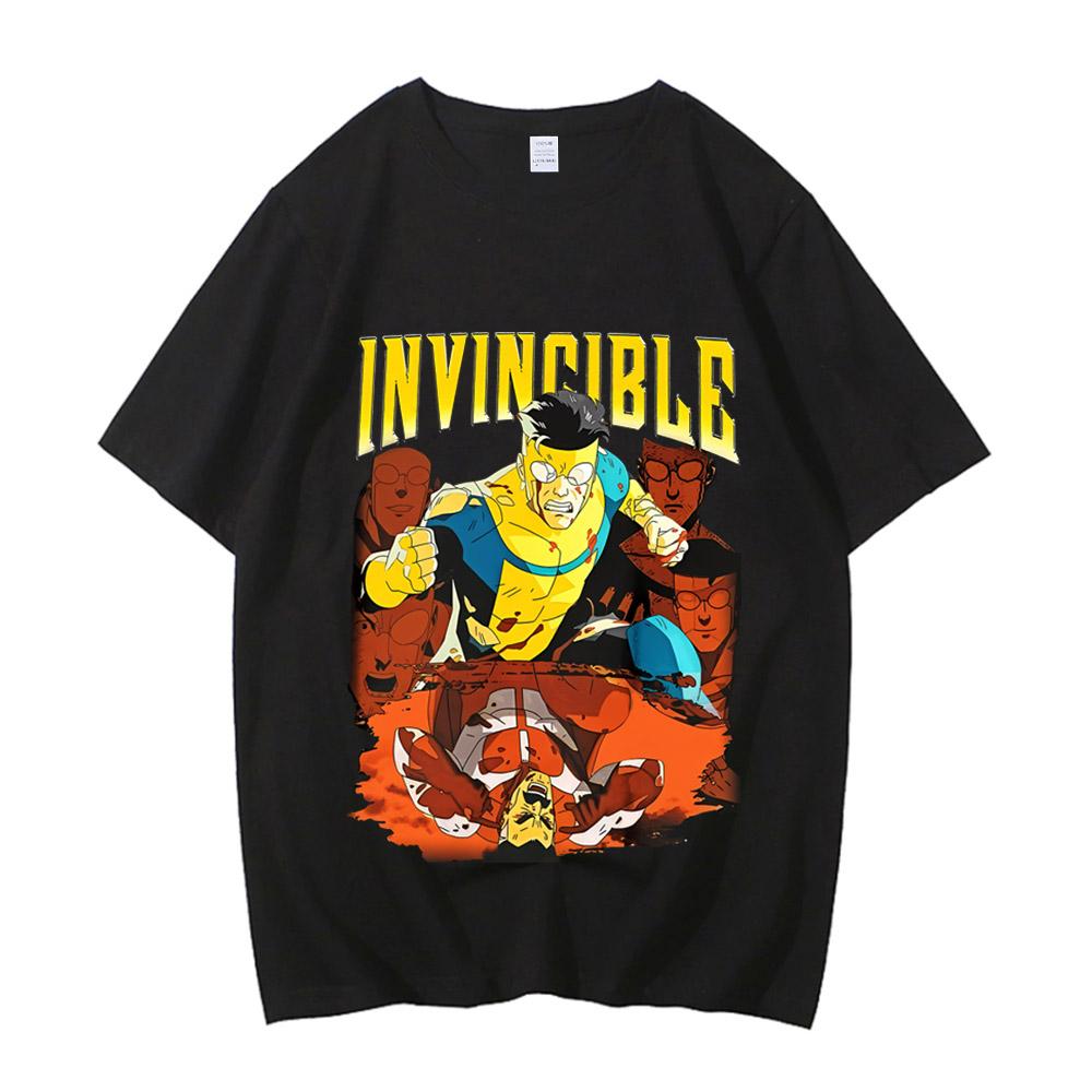 

Invincible Comic Logo Graphic Tshirts Unisex and Women Summer Cotton Y2K Clothing Casual Fashion Round Neck Short Sleeved Tee 4XL