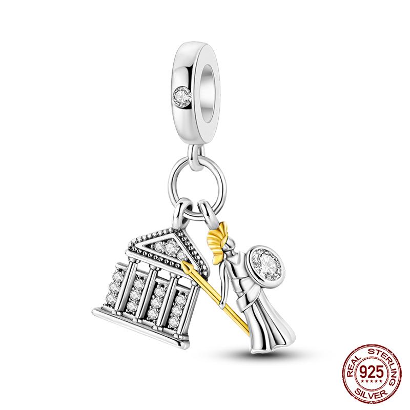 100% Copper Love And Peace Pendants Lovers Balloon Owl Charms Beads Fit Qikaola Original Bracelets Fine Diy Jewelry