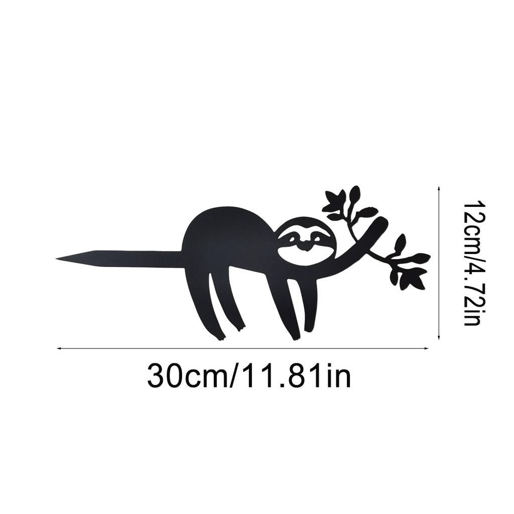 1Pc Iron Sloth Fence Decoration, Sloth Gift for Women, Can Be Used for Courtyard Trees, Gardens, Garden Piles, Fence Decoration.