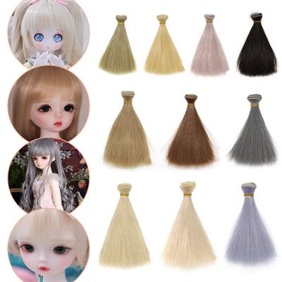 CMD 13 16 14 Περούκα Κούκλας Περούκα Κούκλας OB SD BJD Περούκα Κούκλας Ίσια Κοντά Μαλλιά Κούκλα Μακριά Περούκα Μακριά Μαλλιά DIY Αποκριάτικη Στολή (10 Χρώματα)