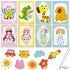 16 Pcs Gem Kit Diy Arts Crafts Sets Easy Fun Diamond Paint By Numbers Create Your Own Stickers Activity Art Supplies Craft Gifts