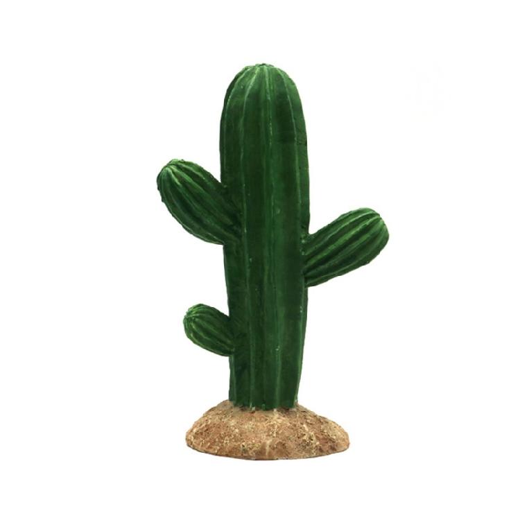 

Artistic Cactus Figure Waterproof Handcrafted Cactus Decoration For Reptiles Cage And Aquascapes Ornament 1
