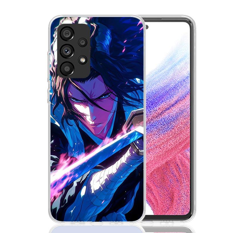 Bleach Kuchiki Byakuya Phone Case for Samsung Galaxy A52 A51 A50S A12 A22 A32 A72 A10S A30S A31 A71 Note 20 Ultra 10 Plus S10 Ga