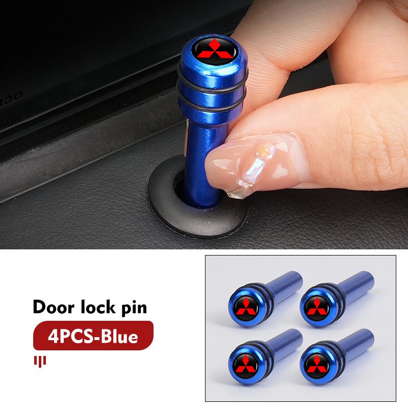 For Mitsubishi 2/4pcs Car Alloy Door Lock Pin Security Insurance Auto Interior Accessories Outlander Lancer Cross Colt Xpander