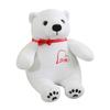 Bowtie White Bear Plush Toy Cartoon Animal Stuffed Doll Decoration Kids Gift
