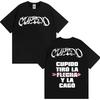 Tini Stoessel Cupido Tiro La Flecha Y La Cago Print T-shirts Men Women Clothing Hip Hop Retro T Shirt Male Cotton Loose T-shirts
