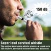 High Quality 304 Stainless Steel Emergency Whistle Safety Whistle Keychain For Team Sports Outdoor Hiking Camping Survival