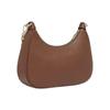 Michael Kors Cora Solid Logo Letter Chain Hardware Zipper Closure Leather Half Moon Handbag Shoulder Crossbody Bag Large Women Handbags 35S2G4CW3L-230