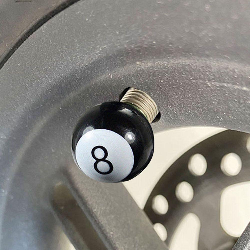Dustproof "Pool 8 Ball" Wheel Rims Tyre Stem Air Caps Dust Cover Valve Stem Caps Wheel Caps