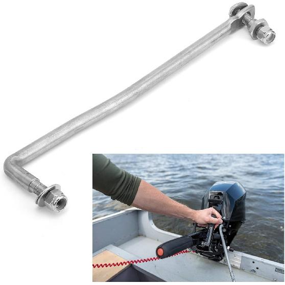 12.2in Steering Rod Link 65W 61350 00 Steel Alloy Clean and Smooth Steering Arm Replacement Fit for Outboard 40 60 80