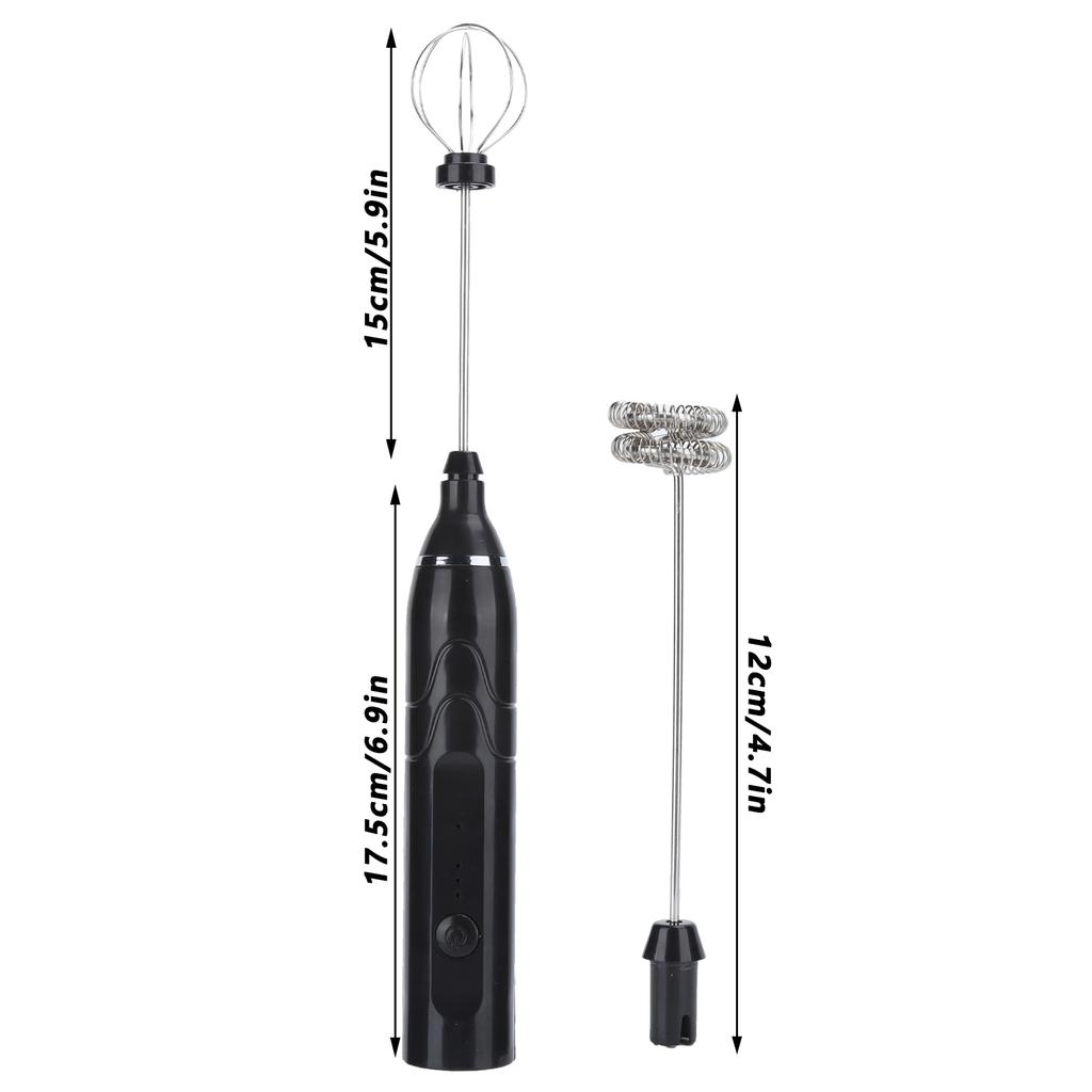 Electric Milk Frother USB Charging 3 Speeds   Handheld Mixer Household Supplies