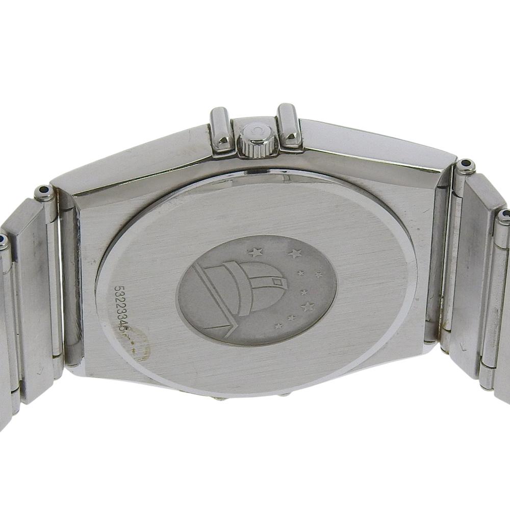 Omega Constellation Day-date Watches 396.1070 SilverDial Stainless Steel Quartz Analog Display Unisex Used