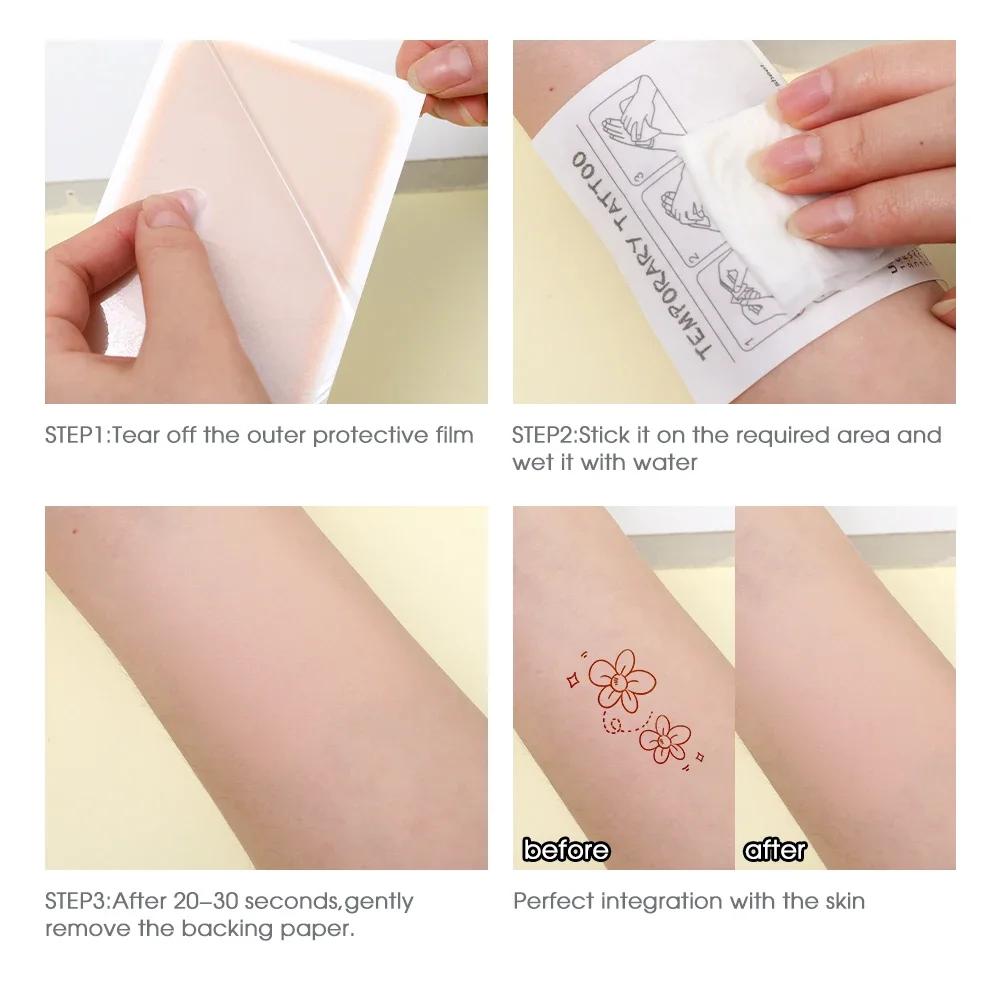 5 Stück Wasserdichte Concealer Tattoo Aufkleber Körper Arm Temporäre Makel Versteckende Tapes Abdeckpflaster Vollabdeckung Narbe Akne Abdeckung