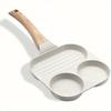 1Pc Nonstick Egg Pans Small Frying Pan 3 Section for Breakfast Omelette Pancake Hamburger Sandwiches Kitchen Accessories