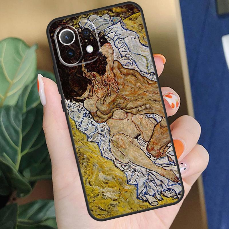Egon Schiele Kunst Hülle Für Xiaomi 15 14 Ultra 13T 14T 15T Pro 17 Pro Max POCO X7 Pro X5 X6 F5 F6 F7 F8 Hülle