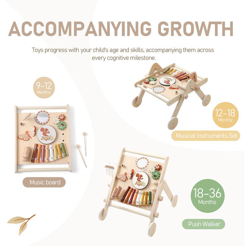 Large Musical Xylophone Table and Walker Toy for Child Development