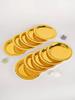 20pcs Gold Stamping Disposable Tableware Set Friends Gathering Party Venue Decoration Supplies Birthday Decoration