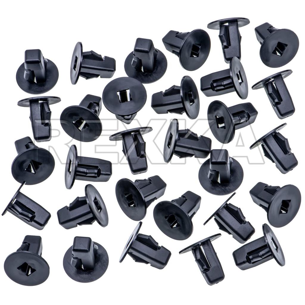 Rexka 30pcs Fender Liner Screw Grommets for Toyota Lexus 90189-06236 Highlander Prius Tundra LC500 RC200t RC300 RC350