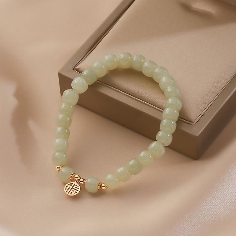 Fashion Exquisite Imitation Crystal Bracelet For Women Fu Character Lucky Blessing Bracelet Auspicious Jewelry Gifts