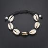 Hawaiian Beach Shell & Pearl Woven Bracelet - Handmade Friendship Jewelry