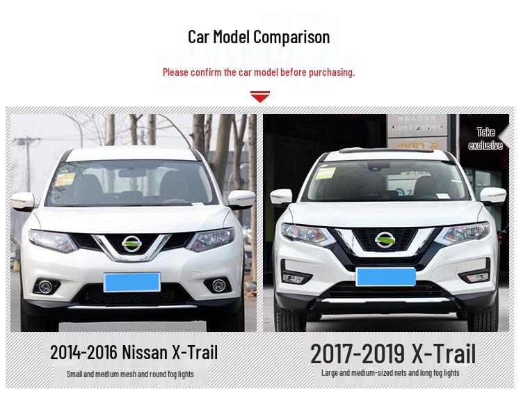 Kompatibel mit 14-19 Qashqai Modellen, Stoßstangen-Schutzkit für vorne und hinten.