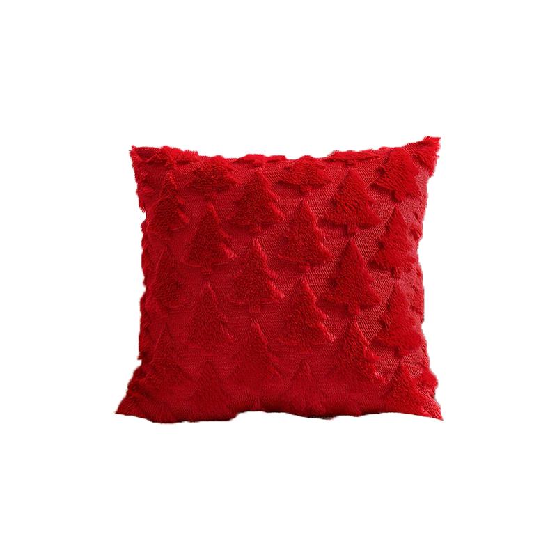 Christmas Pillowcase Plush Luxurious Decorative Throw Pillow Cover For Sofa Living Room Car Interior Pillow Cover Artificial Fur