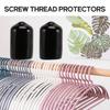 A60zrubber End Caps ID PVC Round Tube Bolt Cap Cover Screw Thread Protectorsmay