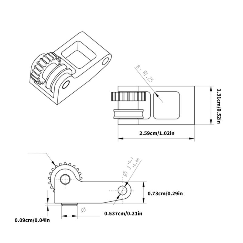 Panda Claw 3D Printer Parts Nanocoated Extrusion Head Gear Kit Upgraded Gear Replacement For P1P P1S X1C 3D Printer