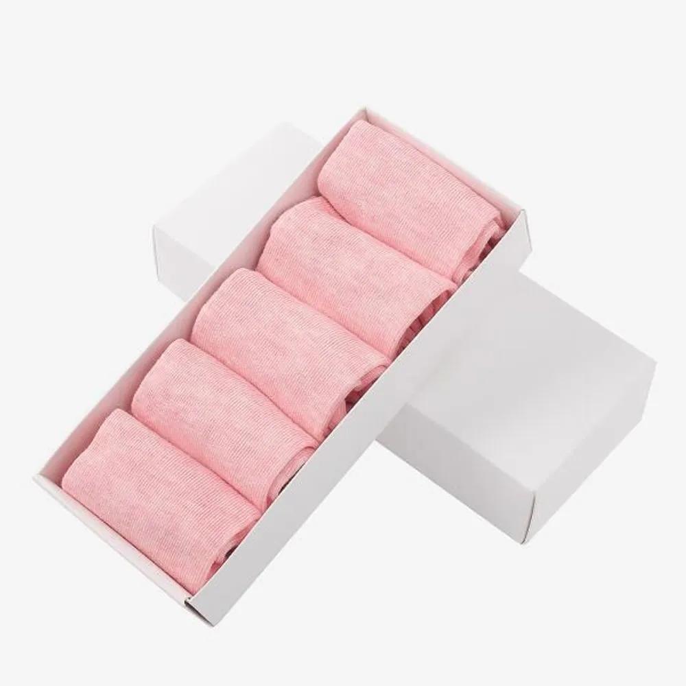 With Market Women's Ankle Socks 5 Pairs (Pink)