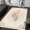 Scale of Justice Magic Astrology Esoteric Pattern Decorative Square Rug Modern Living Room Floor Matte Bedroom Carpet Poster Mat