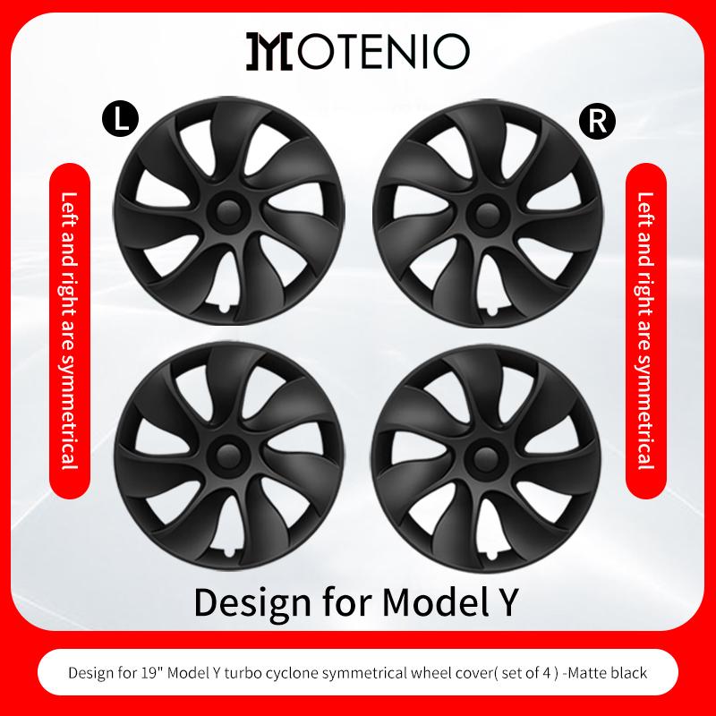 4PCS/Set Hubcaps 19 inch Full Coverage Cyclone Wheel Cover Cap for Tesla Model Y 2020-2024 Wheel Hubcap Replacement Accessories Tesla&2020-2024&Model Y 19Inch