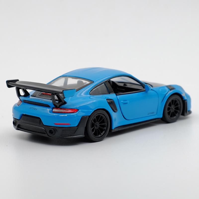 AAU1 Kinsmart Porsche 911 GT2 RS Sport Car Alloy Diecast Car Model 1/36 Toy With Pull Back For Children Gifts Toy Collection