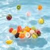 Resin Mini Fake Fruit Pendants 5Pcs Realistic Simulation Ornaments for DIY Greeting Card Decor Craft Making Supplies