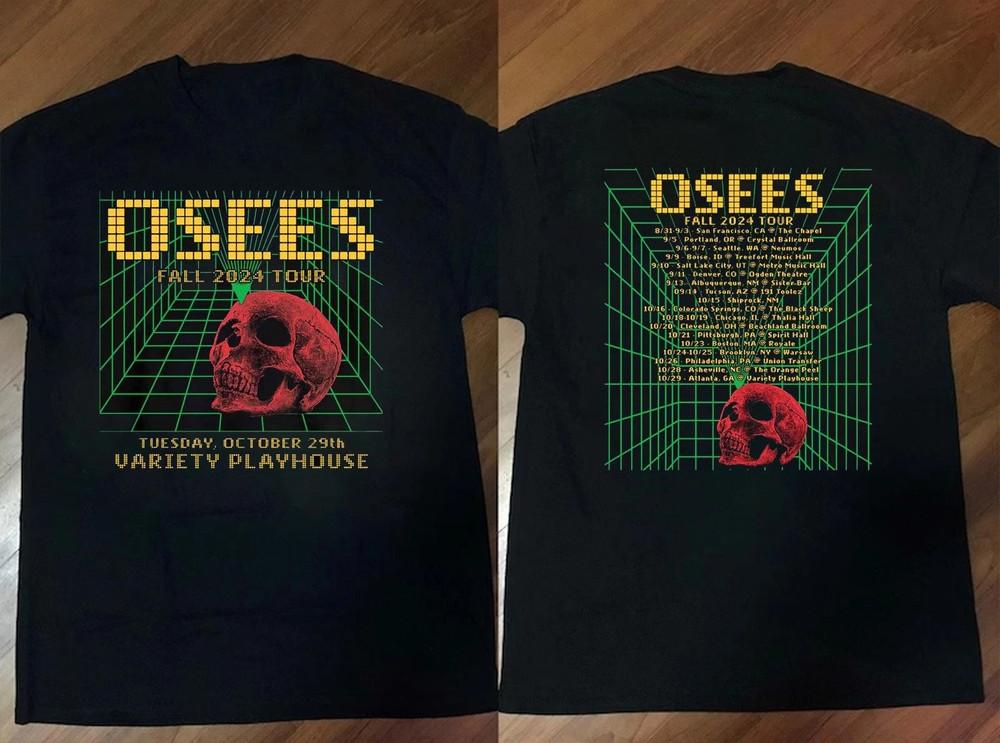 2 Sides NEW Osees Band 2024 Tour Heavy Cotton Black S5XL Size T Shirt AG884 Unisex T-Shirt XL