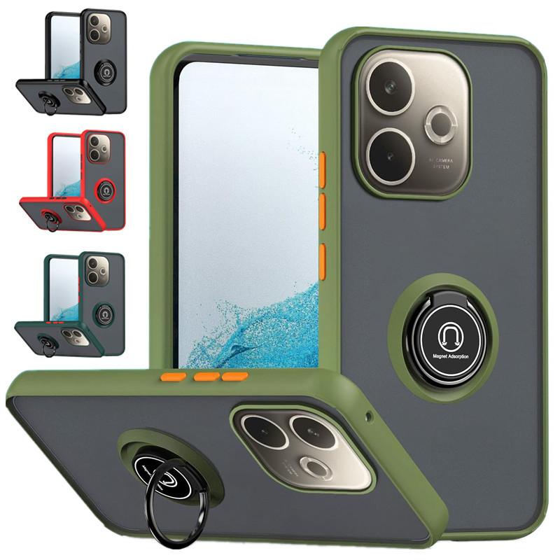 Nárazuvzdorný matný kryt Armor pro OPPO A5 Pro 5G Ochranný kryt Kroužek Magnetický stojánek Držák Zadní kryt Coque Fundas