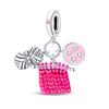 925 Silver Tailor Sewing Machine Telephone Alarm Clock Charms Pendants Fit 925 Bracelets DIY Jewelry