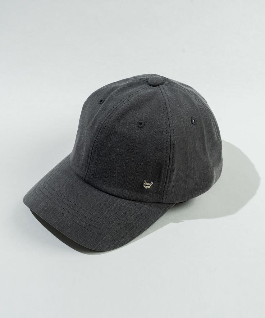 DOLIGRAM Basic Cat Rivet Washed Cap Gray
