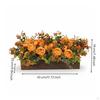 Rustic Wooden Flower Arrangement Ready To Display Autumn Floral Centerpiece Dense and Overflowing
