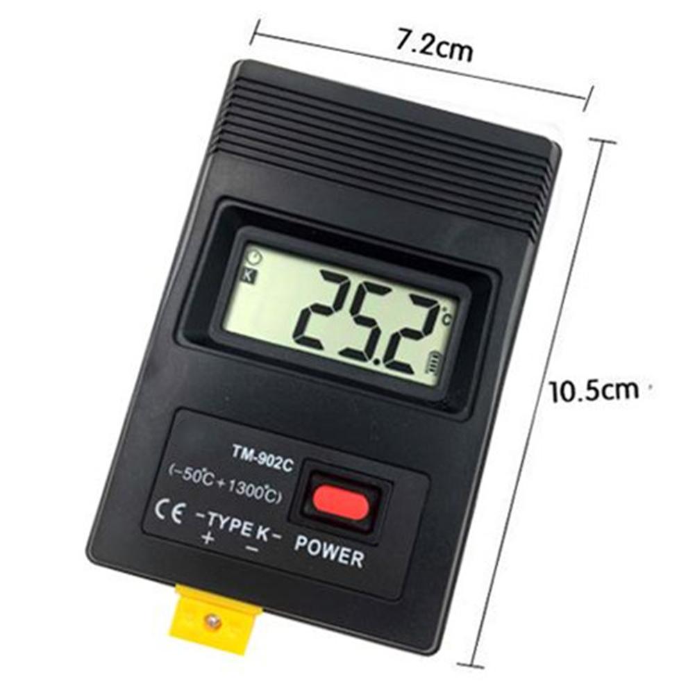 TM902C Portable Digital Thermometer with K Type Temperature Probe and LCD Display for Fast Accurate Readings 50 to 1300 Celsius