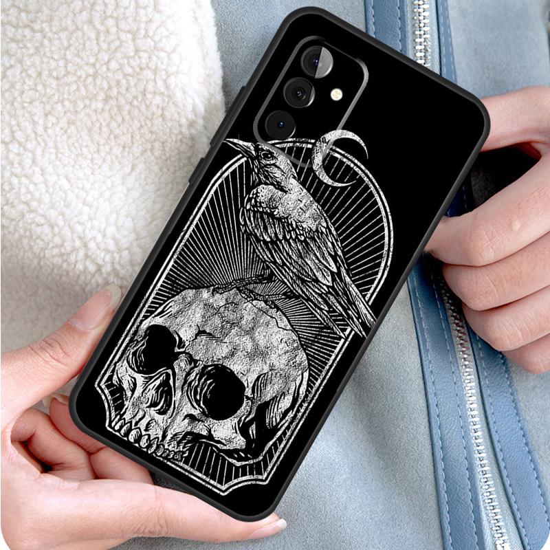 

Skull Gothic Creepy Pastel Goth Phone Case For Samsung Galaxy A34 A54 A14 A53 A33 A13 A12 A32 A52 A15 A25 A35 A55 A71 A51 Samsung A22 4G