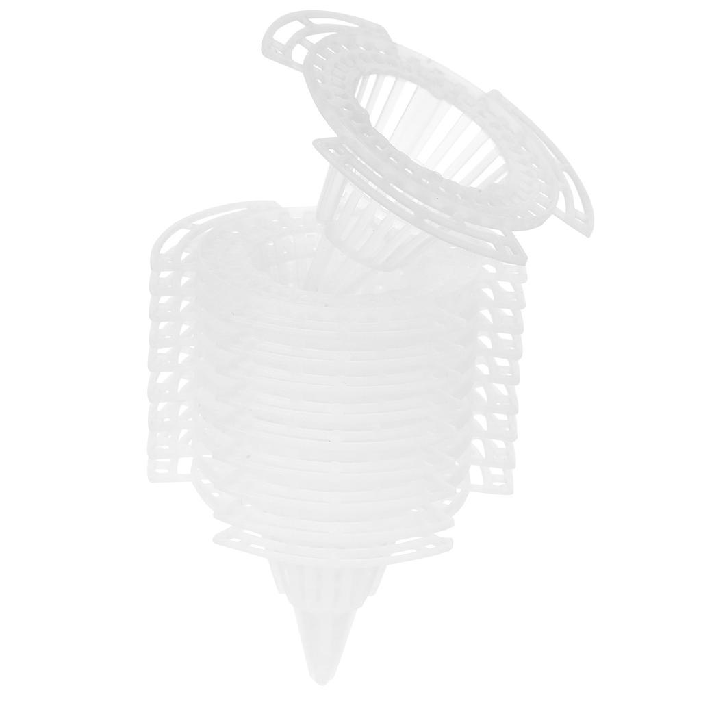 20Pcs Flowerpot Hole Mesh Pads PVC Cone Planter Bottom Net for Drainage Plant Breathable Pots Accessories Flowerpot Accessory