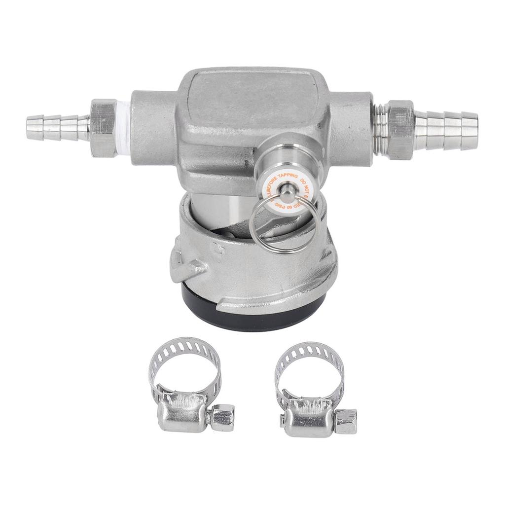 S System Keg Coupler Stainless Steel S Type Beer Dispenser Keg Coupler with Safety Pressure Relief