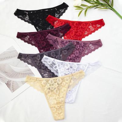 Sexy Lace Thong Lingerie - Women's Temptation Lace Underwear for Fitness