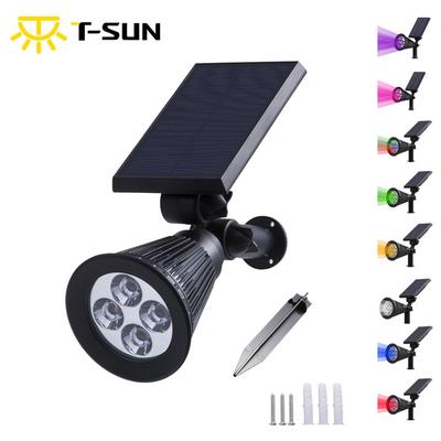 Solar Spotlight Lamp Waterproof Landscape Outdoor Lighting