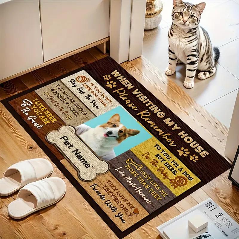 Verzauberter Wald Pilz Design Rutschfeste Teppichmatte Langlebig für Wohnzimmer Maschinenwaschbar Dekorative Teppichmatte Sehr Lustig