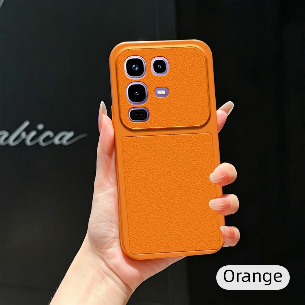 Für Infinix Note 50 Pro+ Hülle Infinix Note 50 Pro Note 50s Note 50x Cover Leder Luxus Linsenschutz Mattes Leder Rückseite Abdeckung