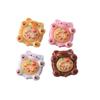 Adorable Cat Pizza DIY Keychain Kit: Includes Handmade Materials, Resin, Patch, Cream Glue, and Accessories for Food Play Simulation.