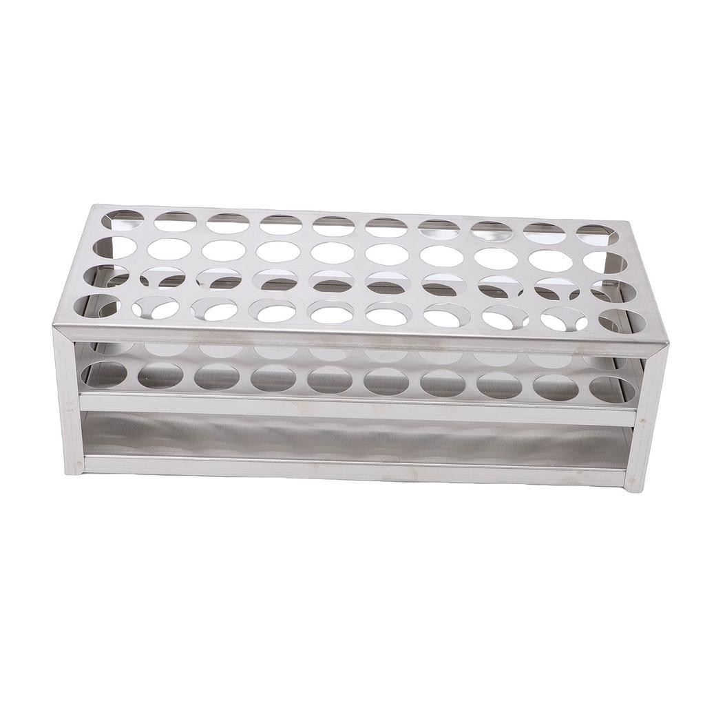 40 Holes Test Tube Rack Stainless Steel Centrifuge Tube   for 21mm Tubes Laboratory Experiments