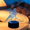 Acryl Eishockeyspieler Touch Control Tisch Nachttischlampe Kreative Nachttisch Leseleuchte Weiches Leuchtlicht für Haus Schlafzimmer Dekoration